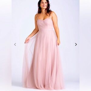 Watters designs WTOO pink dress plus size 14 formal sorority fairy homecoming